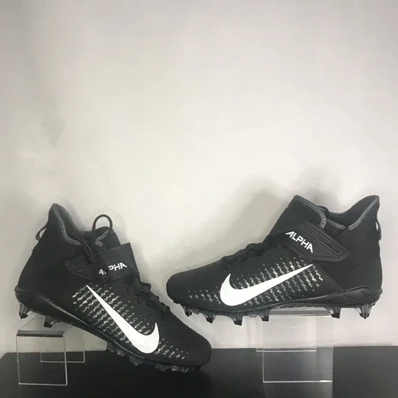 Nike Alpha Menace Pro 2 Mid Black/White Football Cleat Mens Sizs AQ3209 002 s-l400.jpg main image 4